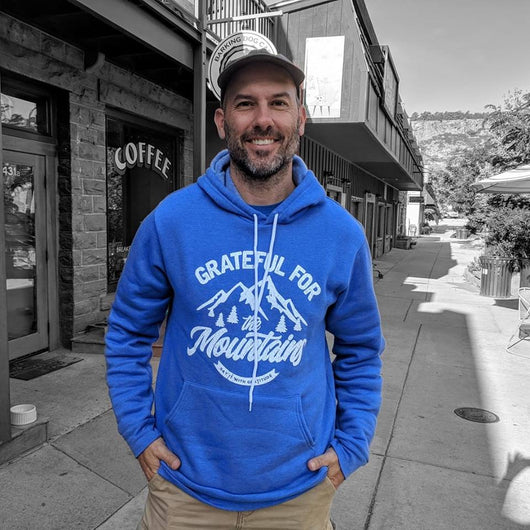 Grateful For The Mountains Fleece Pullover Hoodie [OUT OF STOCK]