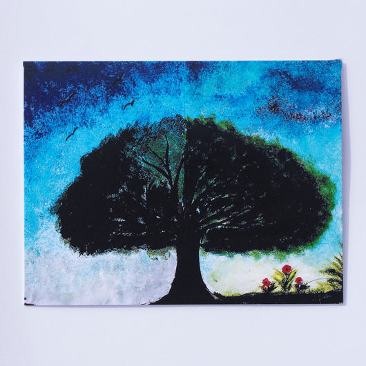 Say It With Gratitude - 1 Pack of 8 Cards: Tree With Flowers
