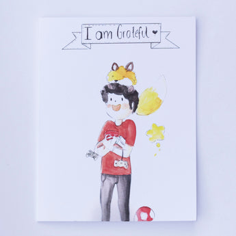 Say It With Gratitude - 1 Pack of 8 Cards: Boy With Fox